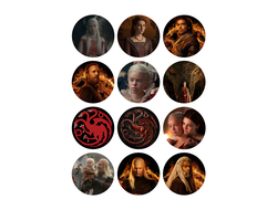 Наклейки, стикеры Дом Дракона, House of the Dragon