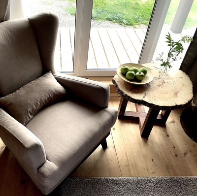 столик из спила ясеня