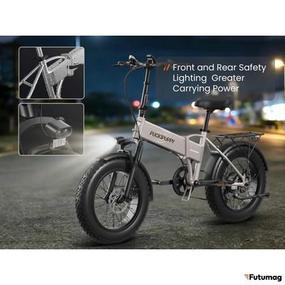 Электровелосипед PUCKIPUPPI DACHSHUND серый