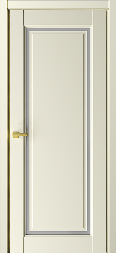 Межкомнатная дверь Эрмитаж 8 ваниль, матовое стекло
