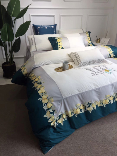 Постельное белье мако-сатин евро 200x220x1 250x270x1 50x70x4 TIS07-880