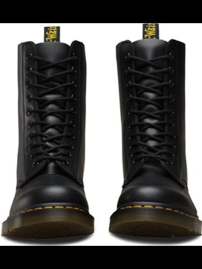 DR.MARTENS 1490 10 EYELET BOOT Z WELT BLACK