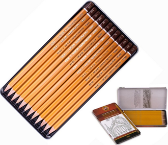 Набор чернографитных карандашей KOH-I-NOOR 1502/III 5B-5H (12 штук)