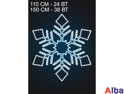 Световое панно Снежинка - 5 1,1 м