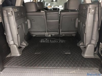 3D коврики в салон Toyota Land Cruiser 200 из экокожи