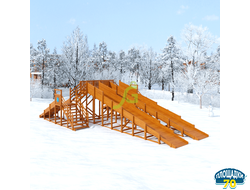 Зимняя горка "IgraGrad Snow Fox", 4 ската