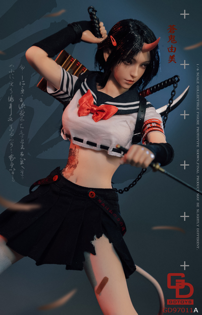 ПРЕДЗАКАЗ - Японская школьница-демон Юми - Коллекционная ФИГУРКА 1/6 scale Onihime Part 2 Yumi Souki (GD97011A) - GDTOYS  ?ЦЕНА: 23200 РУБ.?