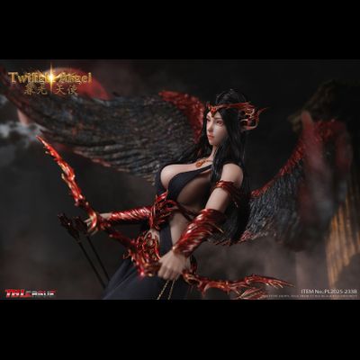 ПРЕДЗАКАЗ - Темная эльфийка-ангел - Коллекционная фигурка 1/6 Twilight Angel (Black) (PL2025-233B) - TBLeague ?ЦЕНА: 25700 РУБ.?