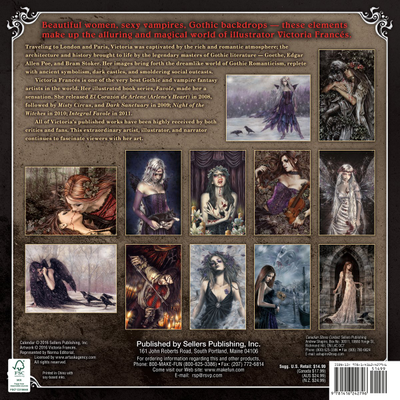 Victoria Frances Official Календарь 2017 ИНОСТРАННЫЕ ПЕРЕКИДНЫЕ КАЛЕНДАРИ 2017, Victoria Frances Off