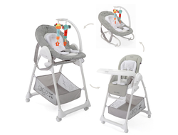 Стульчик для кормления Agex Seat and Sleep Grey (Серый)