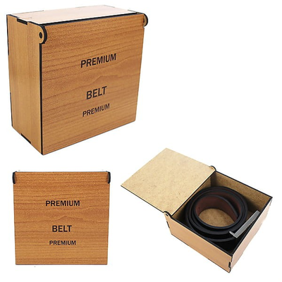 Деревянная коробочка для ремней 13*13*6,5см