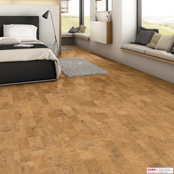 Пробковые полы Haro Ронда натур 527381 в интерьере гостиной