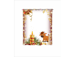 Штора в ванную с символикой "Быка" №6