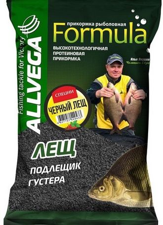 Прикормка летняя Allvega Formula Bream Spice 0,9кг (ЧЕРНЫЙ ЛЕЩ СПЕЦИИ)