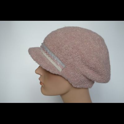 Розовая кепка женская из альпака Vizio Италия 9014 WK фото