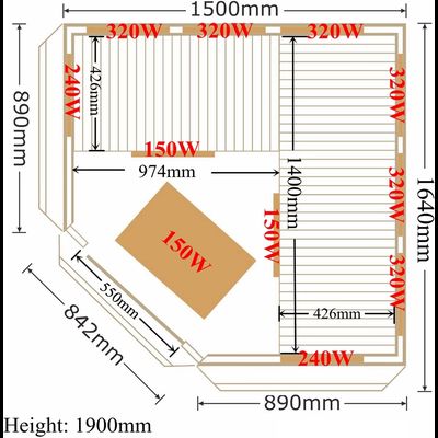 Инфракрасная кабина (сауна) SaunaMagic Cedar CST Corner Medium