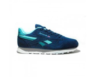 Женские кроссовки REEBOK CLASSIC замшевые голубые