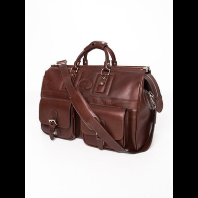 Кожаный саквояж Fabriano premium brown (арт. 4008-53)