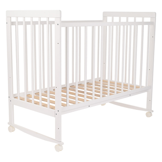 Кроватка детская колесо-качалка Pituso Tip-Top Белый