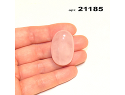 Розовый кварц натуральный (галтовка) арт.21185: 18,4г - 32*21*17мм