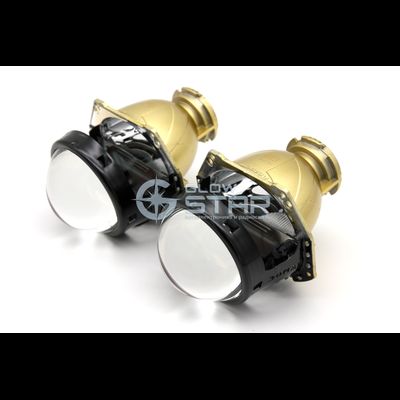Биксеноновая линза Aozoom Hella 3R Premium Black Edition Gold (Domax Pro2 MT88)