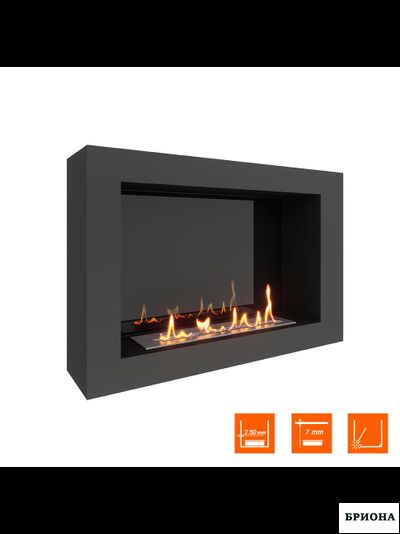 Биокамин  WALL ONE 800 черный. Стемалит