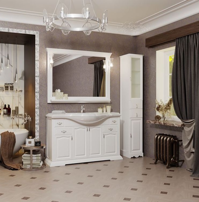 Мебель для ванной Opadiris Риспекто 120 белый матовый