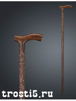 резная трость из дерева на заказ