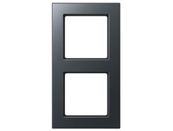 Jung AC582BFANM рамка 2 пост, цвет матовый антрацит