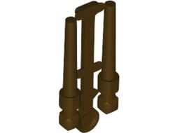 Minifigure, Utensil Wand, 2 on Sprue, Dark Brown (36752 / 6235076 / 6254390 / 6270032)