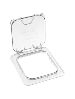 Крышка для гастроемкости 1/6 поликарбонат, откидная