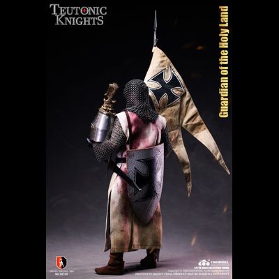 Тевтонский рыцарь (бронзовая версия) - КОЛЛЕКЦИОННАЯ ФИГУРКА 1/6 Series of Empires Teutonic Knights White Bronze Edition Holy Land Guard (SE135) - COOMODEL