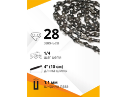 Пильная цепь NAPA castor mini - 28 звеньев.