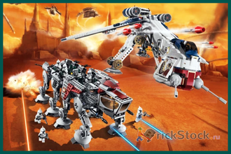 # 10195 Республиканский Десантный Корабль с «Шагоходом» AT–OT / Republic Dropship with AT–OT (2009)