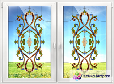 Витражная пленка на окна самоклеящаяся пленка витражная пленка на стекло пленка витраж прозрачная