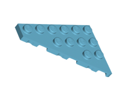 Wedge, Plate 6 x 4 Left, Medium Azure (48208 / 6342565)