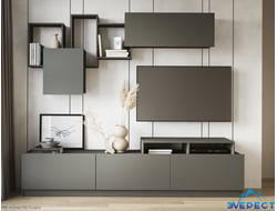 ГОСТИНАЯ МАДЕРА (графит), 2400*600*445