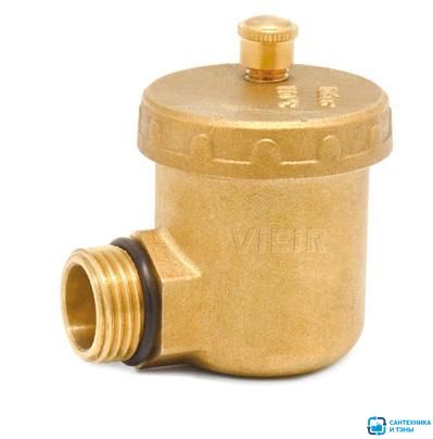 Воздухоотводчик угловой VIEIR 1/2" латунь