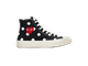 Кеды Converse Comme des GARÇONS черные в горошек высокие