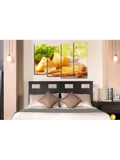 Модульная картина &quot;Сочетание сыров&quot;