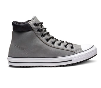 Кеды Converse All Star Pc Leather серые высокие кожаные