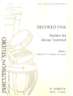 Fink, Siegfried Studien f?r kleine Trommel Band 6 Et?den f?r 2-6 Trommeln