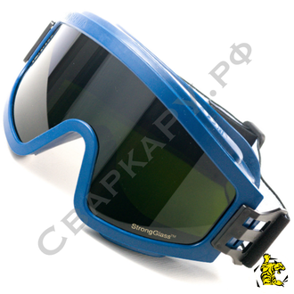 Очки газосварщика/резчика ЗН11 Panorama Strong Glass (6) темно-зеленый поликарбонат