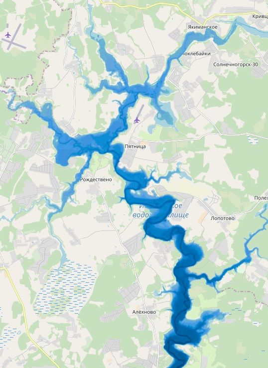 Глубина истринского водохранилища Глубина истринского водохранилища