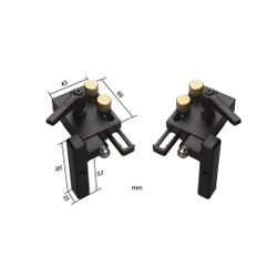 Ограничитель для ДЛЯ T-TRACK НАПРАВЛЯЮЩЕЙ С ПАЗОМ-линейкой (левая малая лапка)