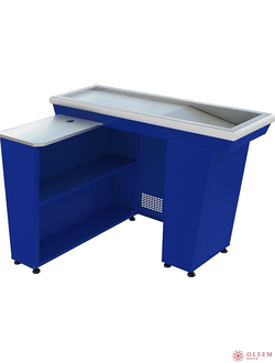 Кассовый бокс Марихолодмаш КБ-1,5-1Н одинарный накопитель (синий)