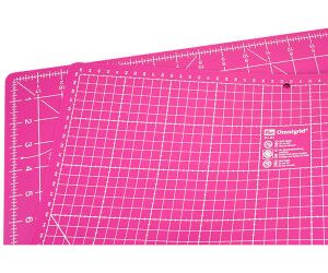 Коврик для резки с шкалой см/дюймы, 45x60см, Prym (розовый)