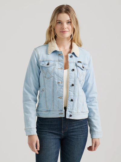 Куртка Wrangler® Retro® Women's  Sherpa Lined Western Denim Jacket