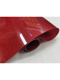 Термопленка "SEF" серия FLEXCUT GLITTER 05 RED, 350 мкм