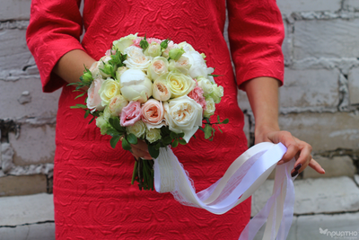 Букет невесты & Бутоньерка № 1325